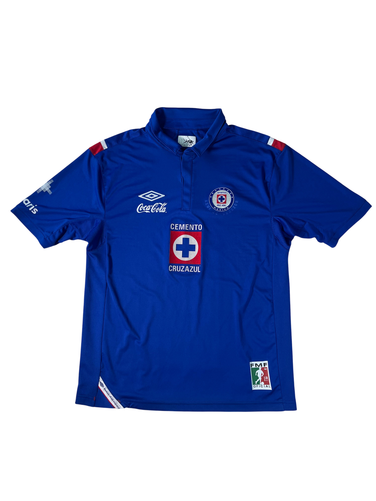 Jersey Cruz Azul Local 2012 2013 *Azul de Corazón* Autografiada Christian "Chaco" Giménez (XL)