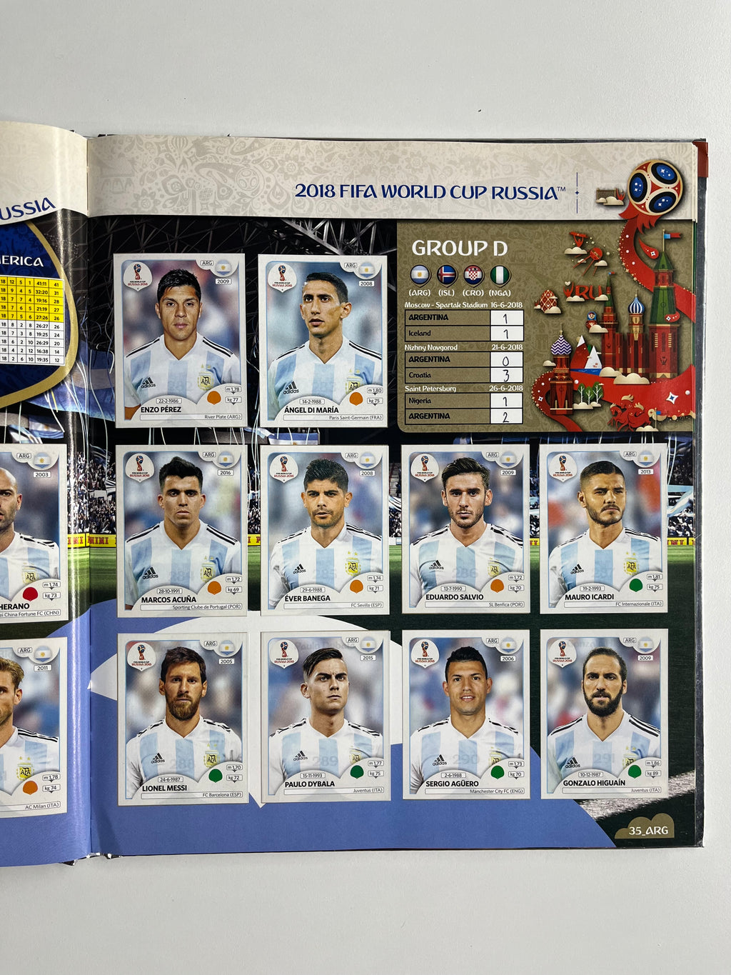Álbum Panini Mundial Rusia 2018 Pasta Dura (Completo)