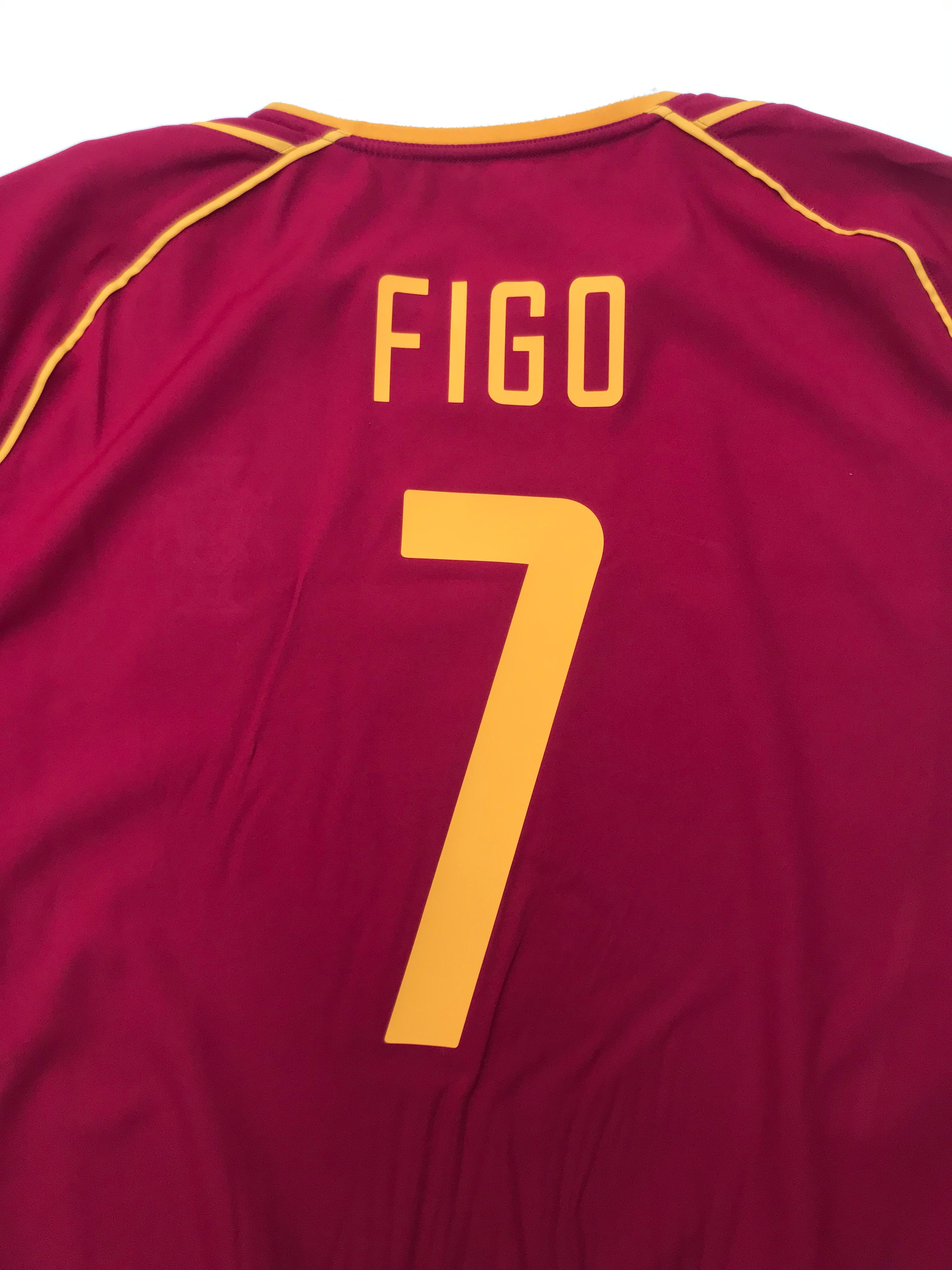 Jersey Portugal Home 2002 2003 Luis Figo (L)