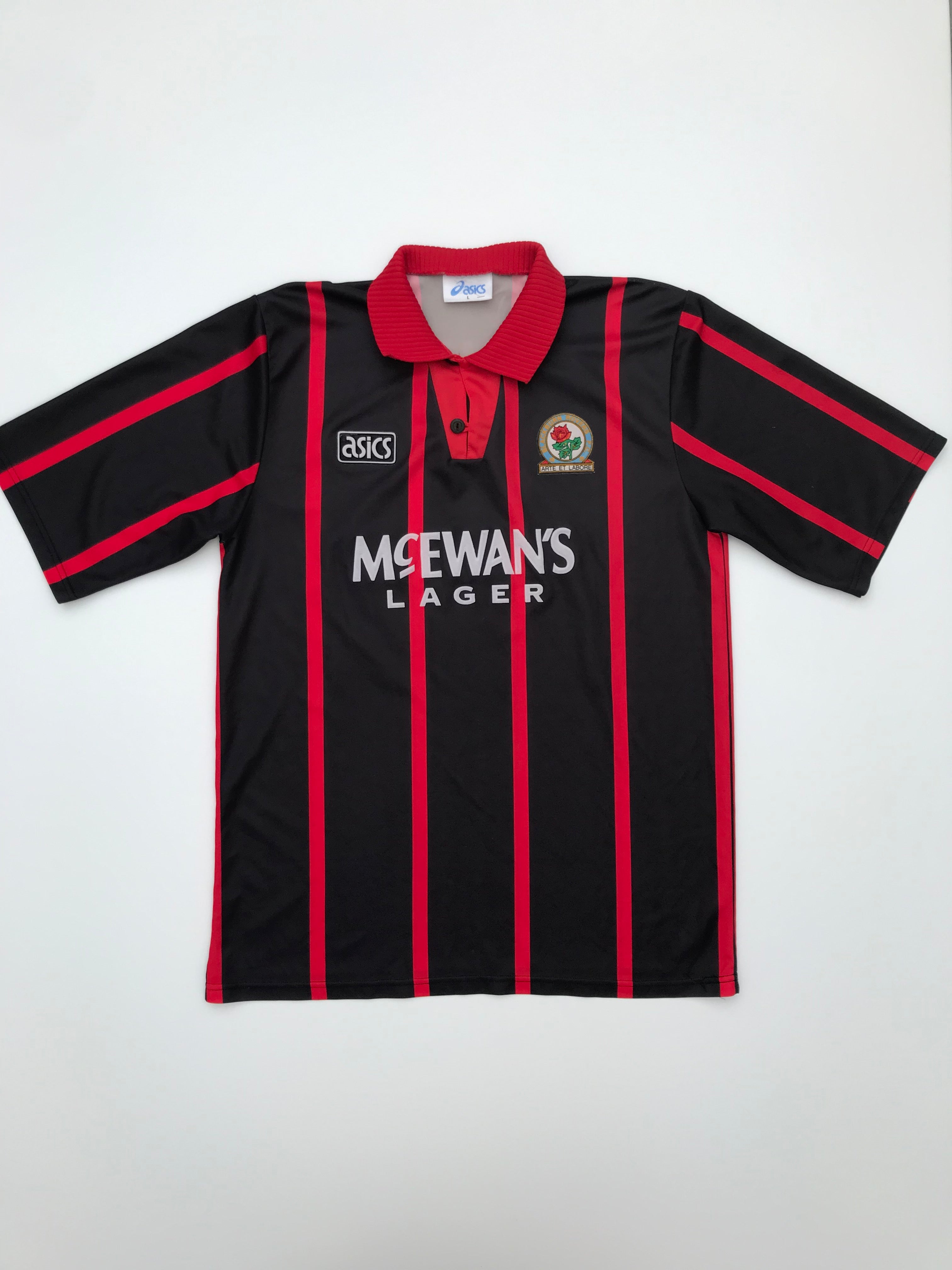 Jersey Blackburn Rovers Visita 1994 1995 Alan Shearer (L)