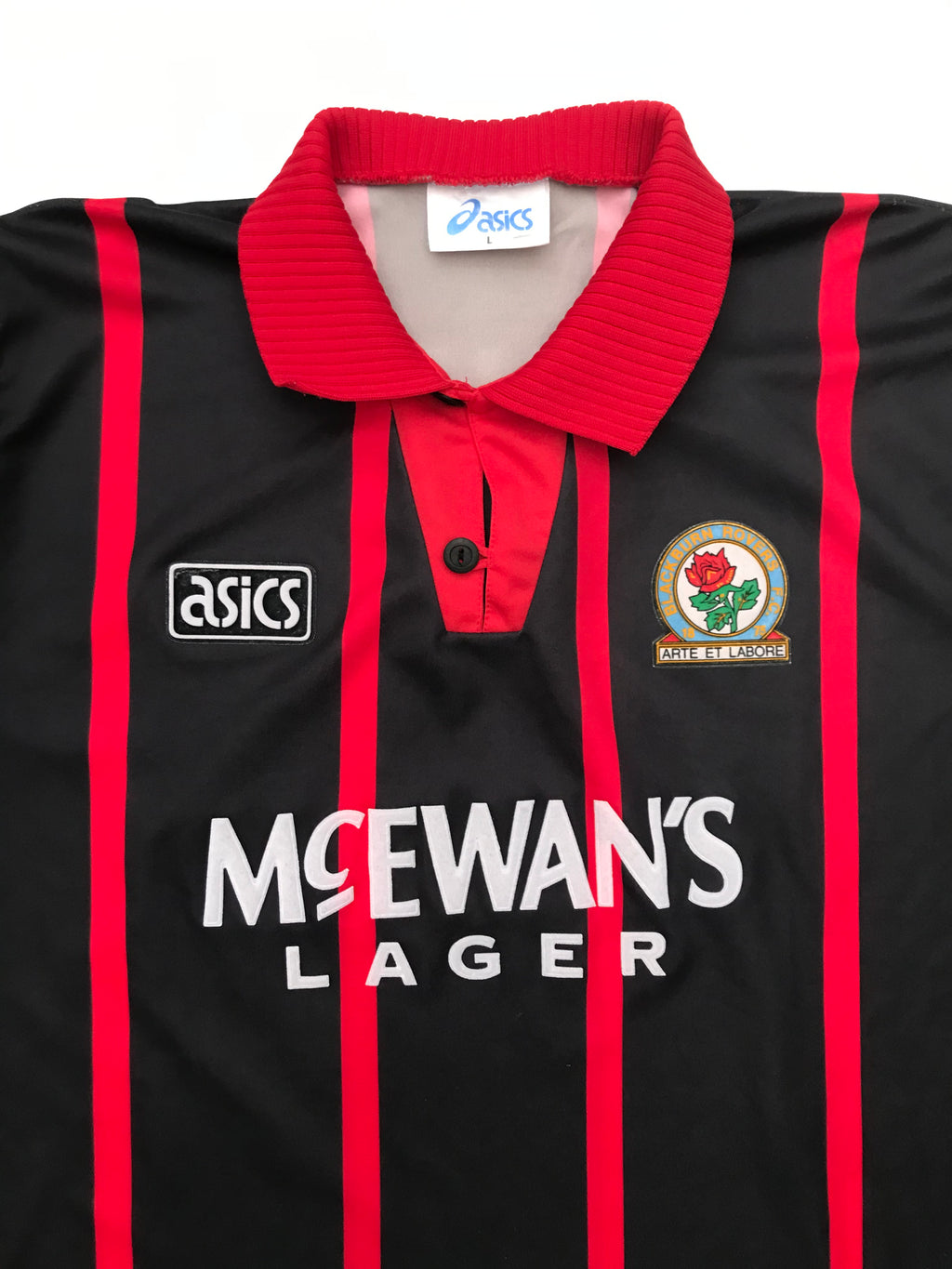 Jersey Blackburn Rovers Visita 1994 1995 Alan Shearer (L)