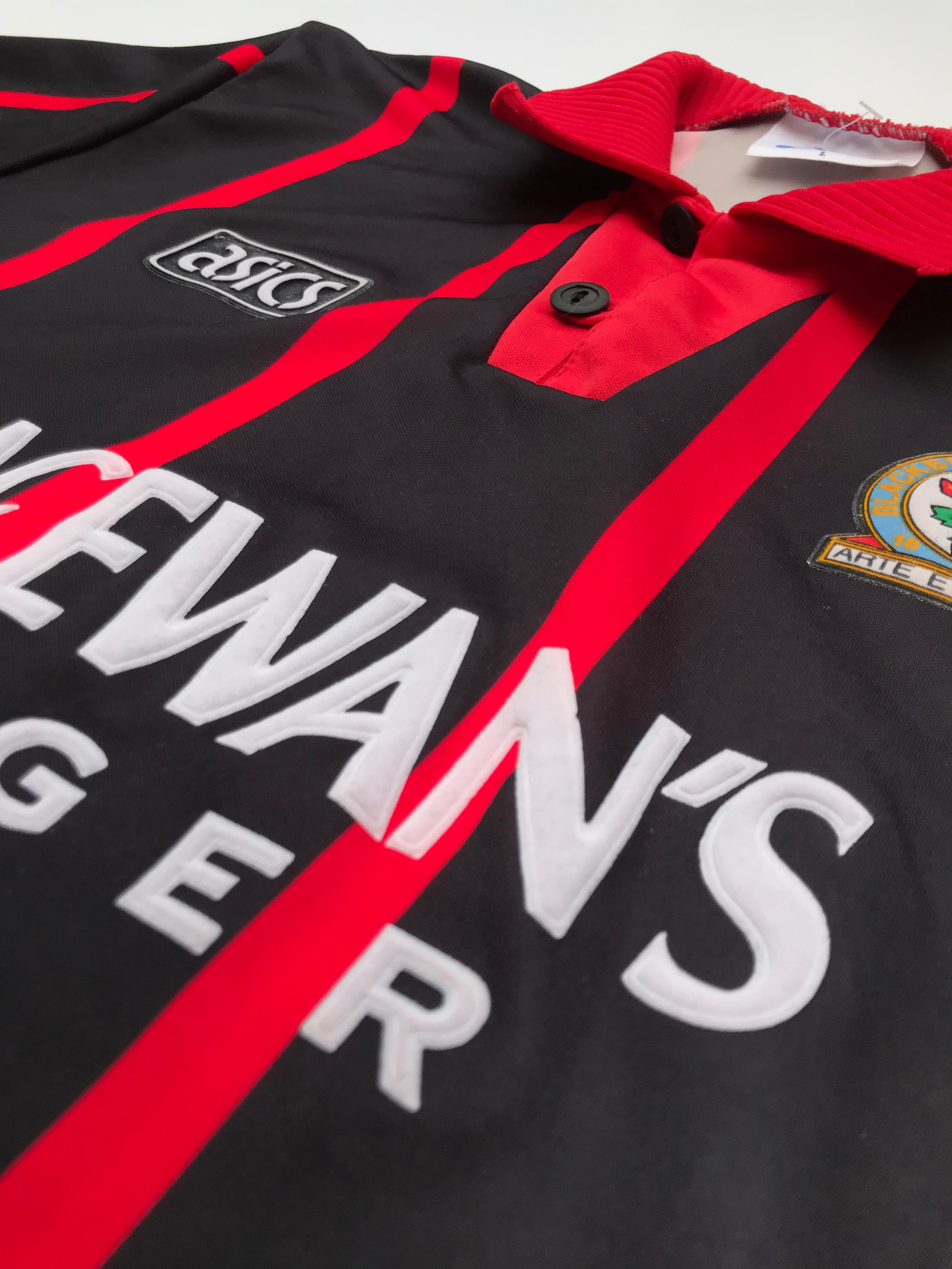 Jersey Blackburn Rovers Visita 1994 1995 Alan Shearer (L)