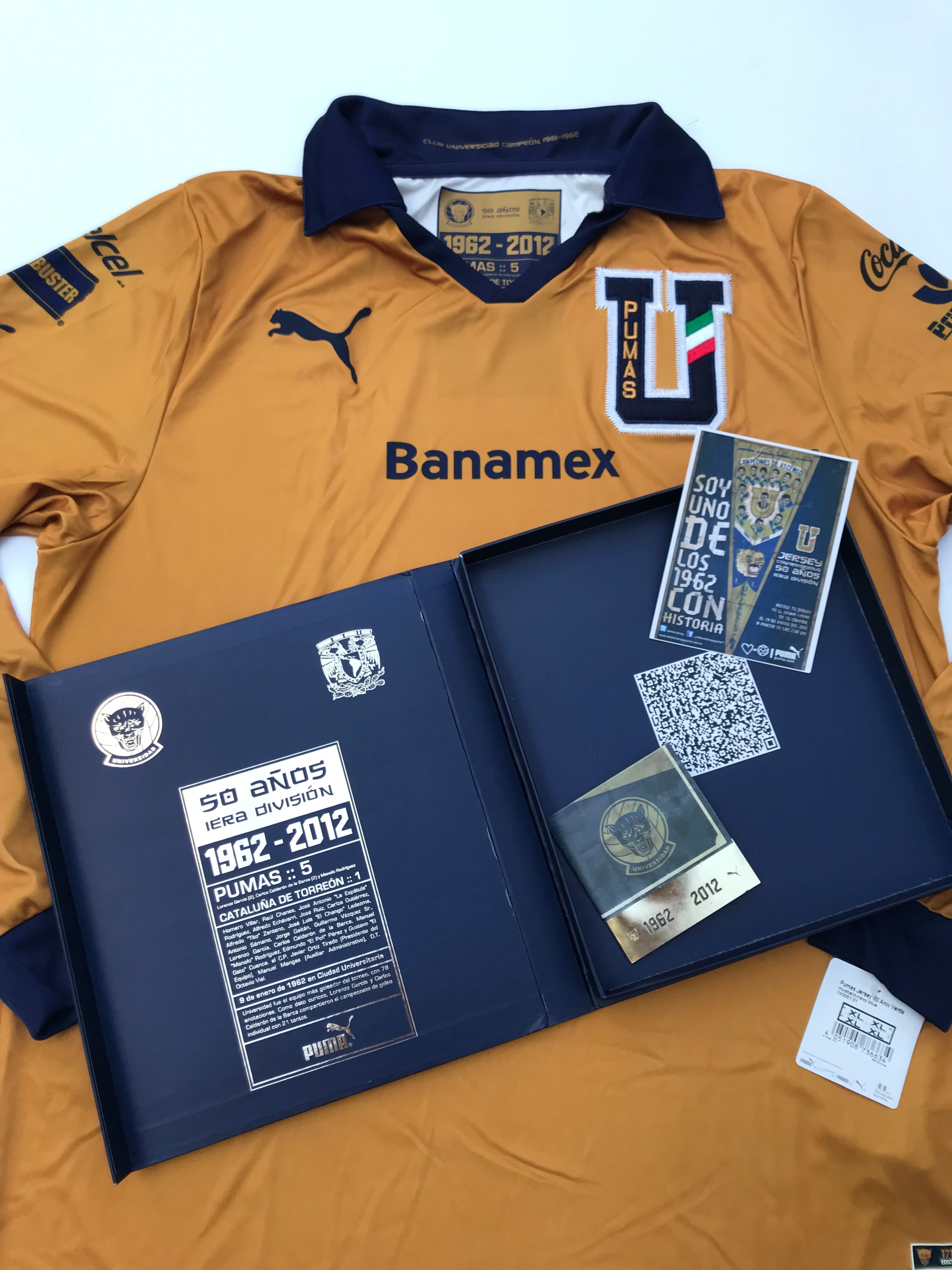 Pumas 2012 Commemorative Jersey 50 Years First Division Limited