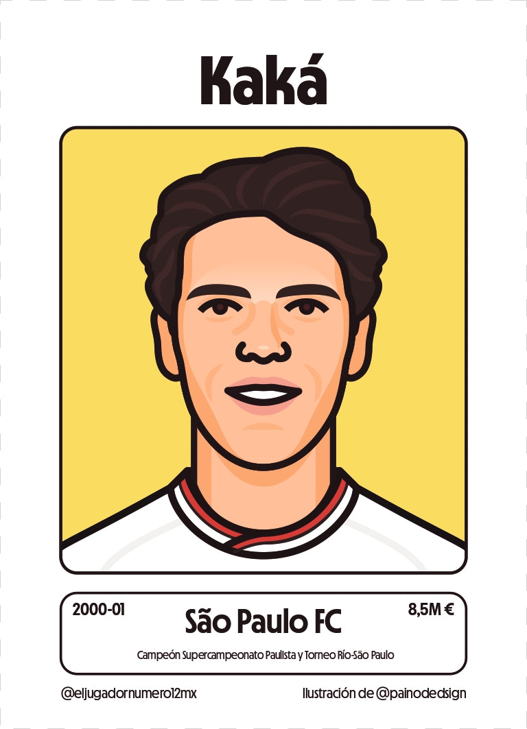 Art print Sao Paulo 2000 2001 Kaká
