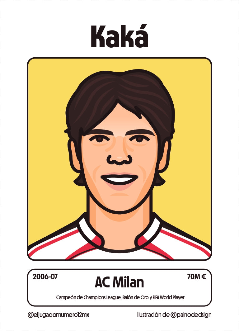 Art Print AC Milan 2006 2007 Kaká
