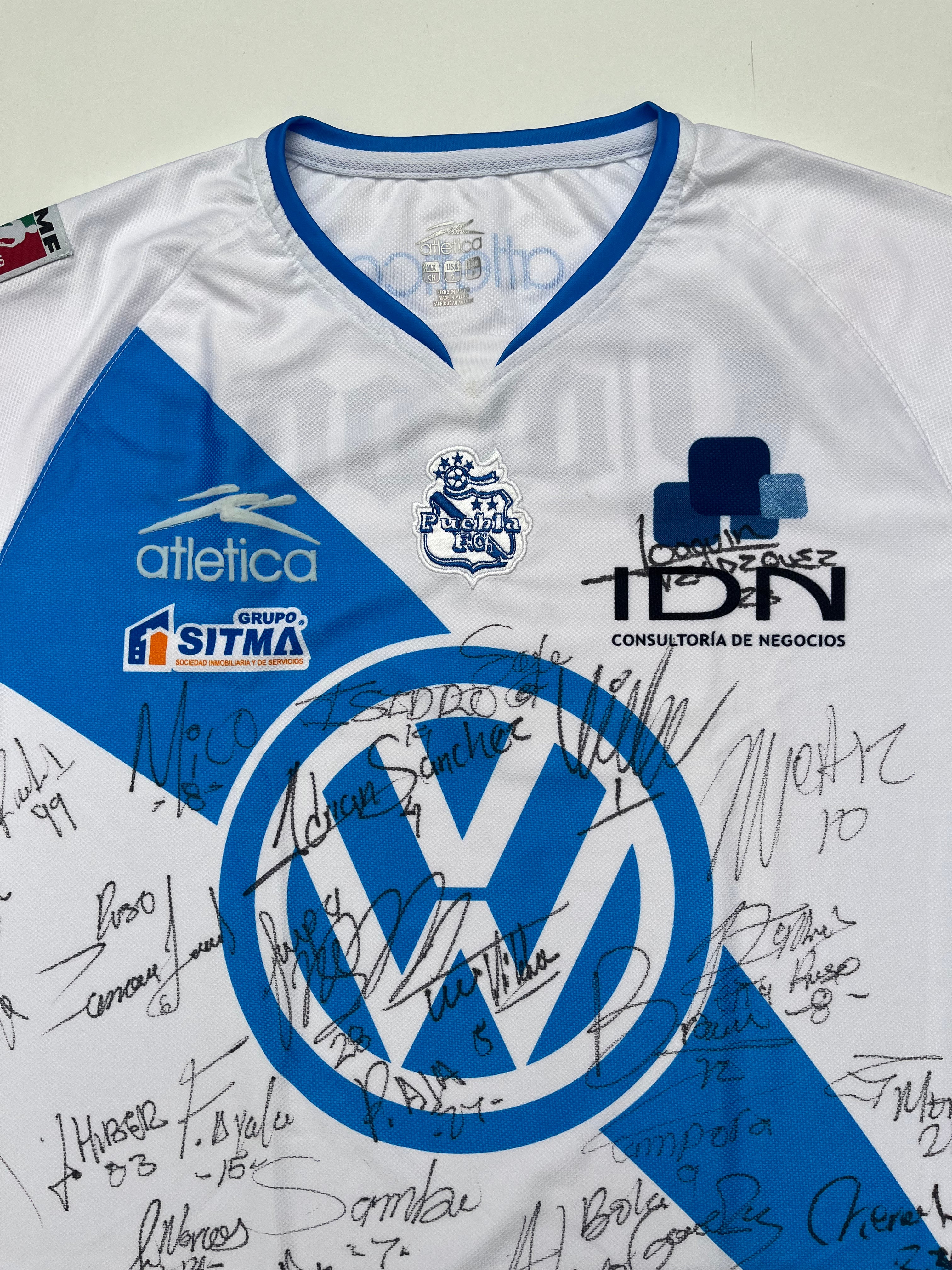 Puebla Home Jersey 2007 2008 Autographed (S)