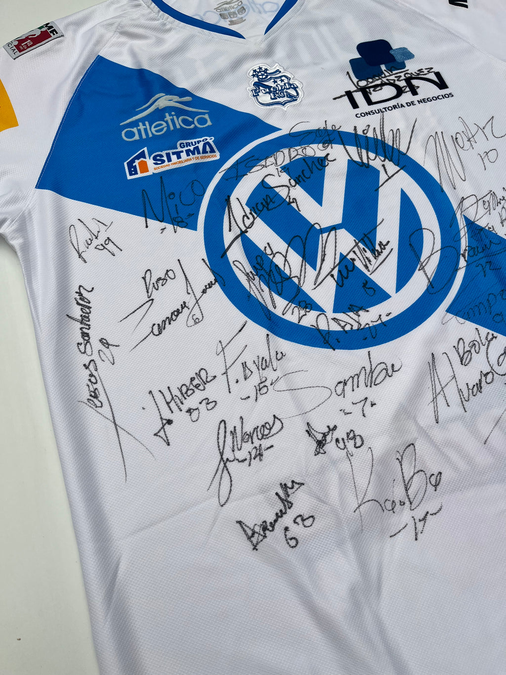 Puebla Home Jersey 2007 2008 Autographed (S)