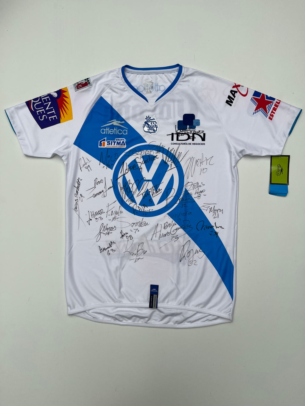 Puebla Home Jersey 2007 2008 Autographed (S)