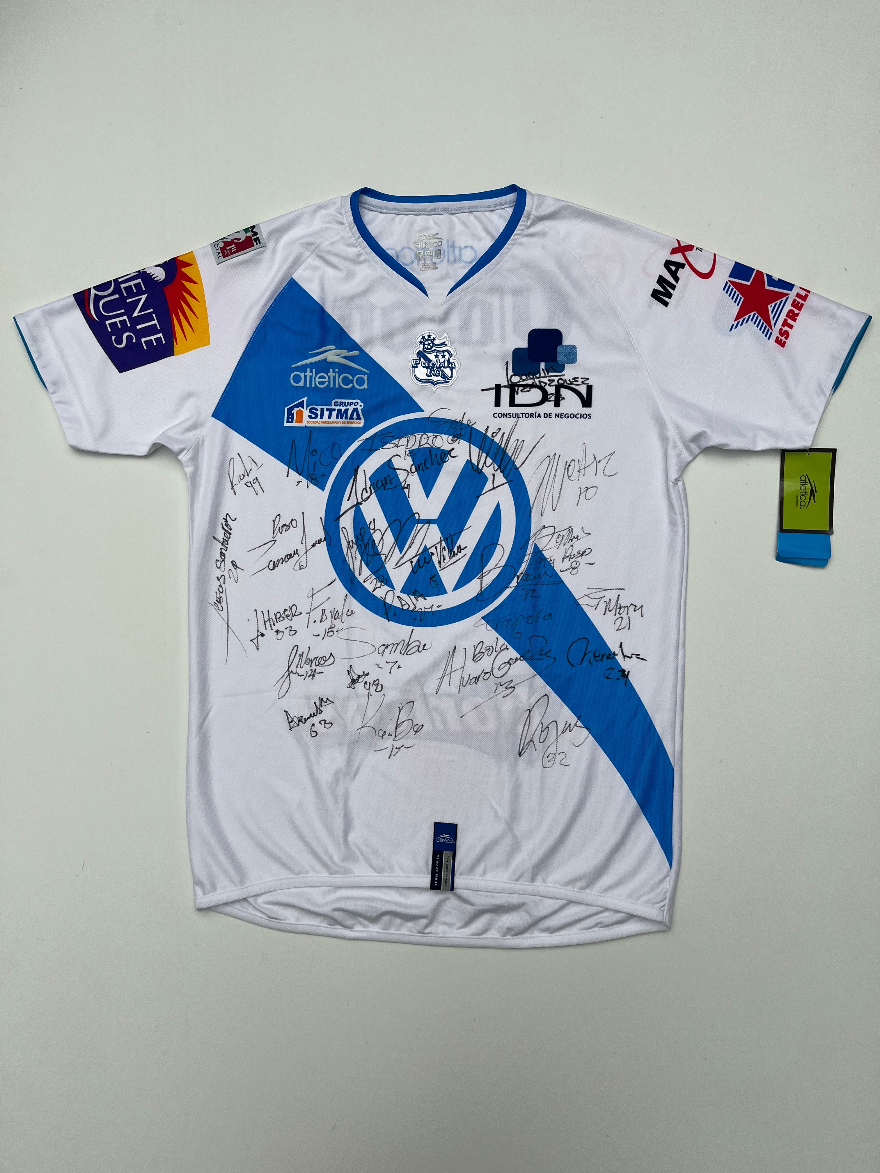 Puebla Home Jersey 2007 2008 Autographed (S)